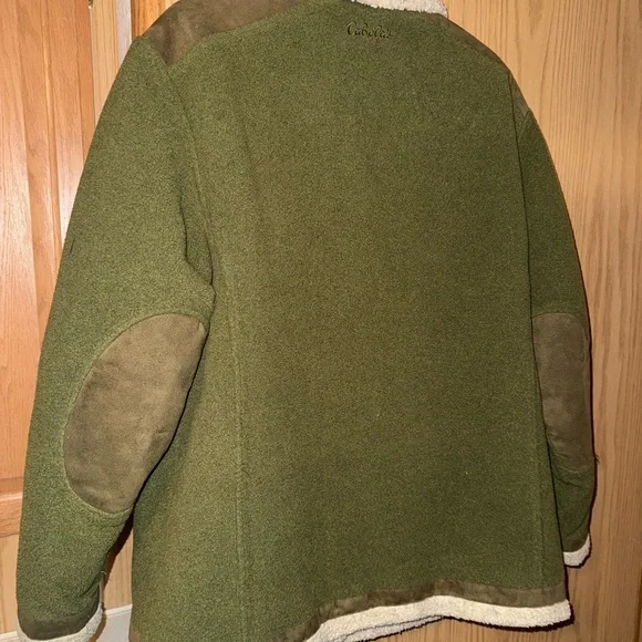 Vintage Cabela's Green and Cream Women's Jacket - Picture 3 of 4